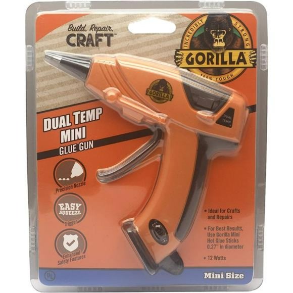 Gorilla Dual Temp Mini Hot Glue Gun Kit with 30 Hot Glue Sticks - Picture 3 of 6